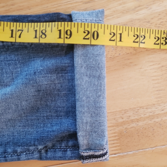 Miss Me Womens Easy Skinny Jeans Blue Cuffed Embroidered Dark Wash Mid-Rise 25 - Picture 15 of 15